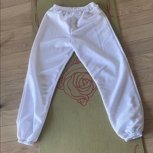 High waisted sweat pants